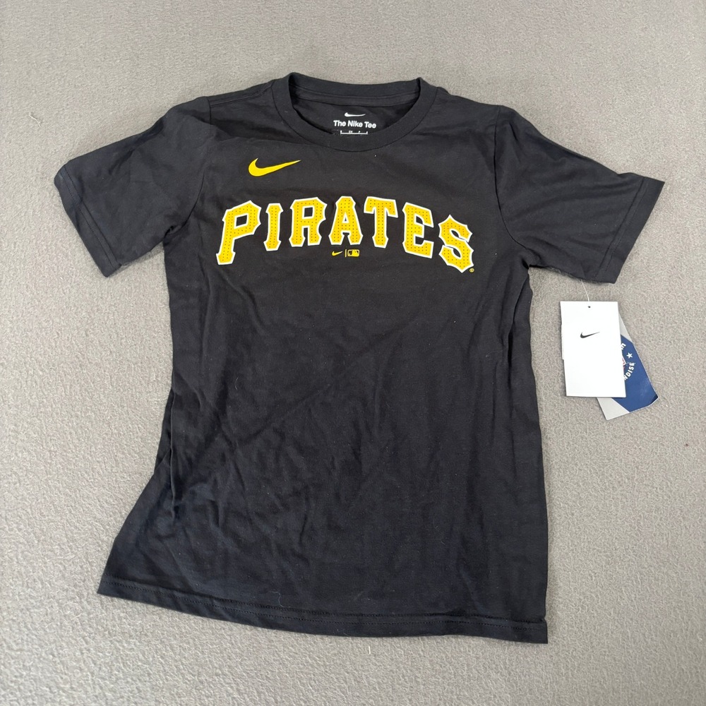 Nike Pittsburgh Pirates Andrew McCutchen Shirt Kids Size 8 Black 9Z3B7HN00-PITMA
